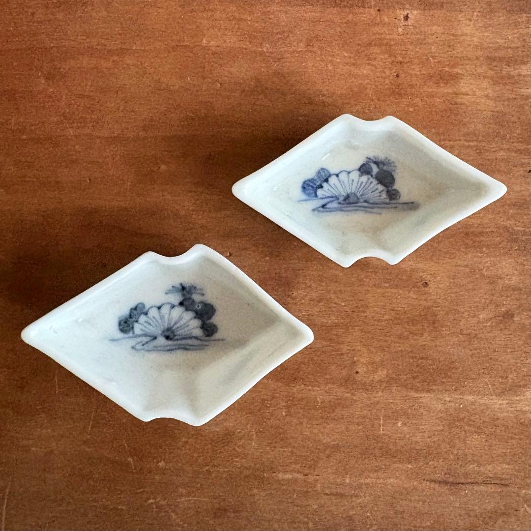 古伊万里 菊水文 豆皿 染付 向付 2客組 骨董 アンティーク - メルカリ