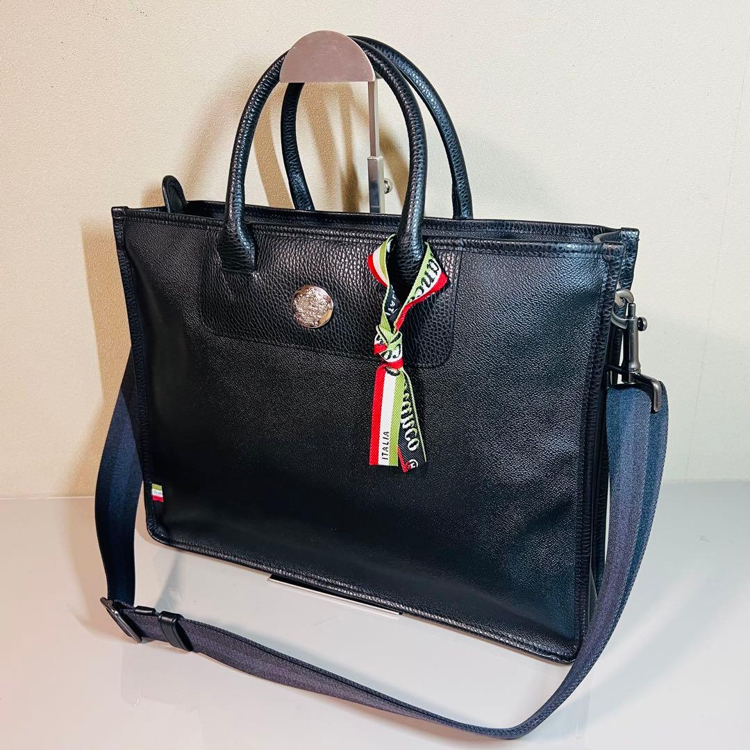 【数回使用程度】オロビアンコ ブリーフケース ビジネスバッグ レザー 2way Orobianco（オロビアンコ） 公式 ビジネスバッグ ブリーフケース 2気室