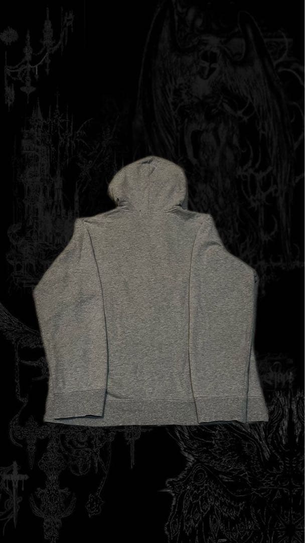 グレー ジップパーカー 平成 お兄系 y2k archive - メルカリ