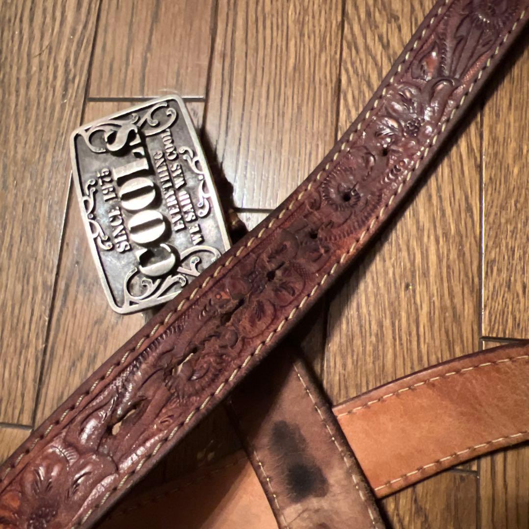 CHOPPER ベルト COOLS 925シルバー ストーン付 バックル - メルカリ