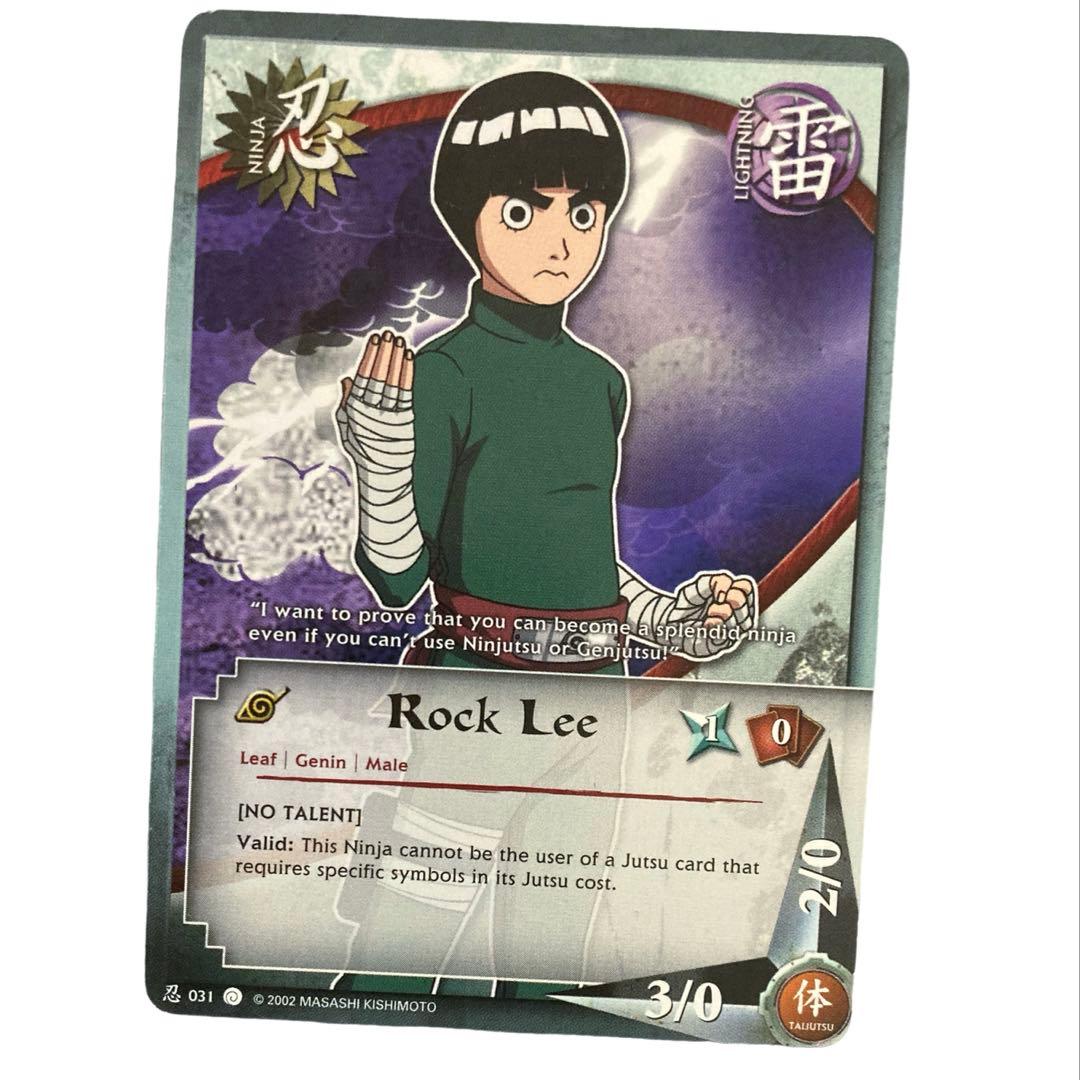NARUTO 英語 2002年 カード ロック・リー 忍031 - メルカリ