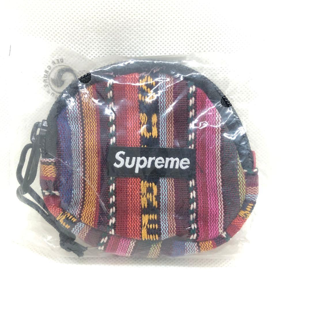 新品 Supreme シュプリーム WovenStripe CoinPouch