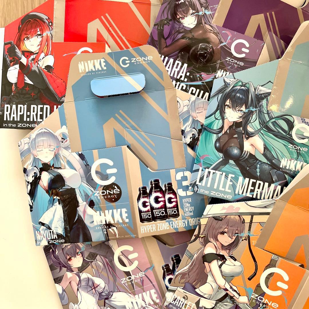 勝利の女神 NIKKE Zone 限定コラボ ドリンク箱 6種類セット - メルカリ