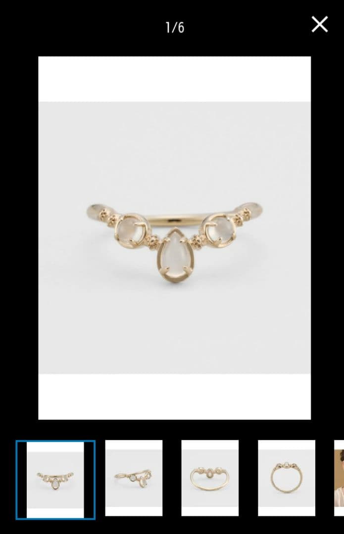 2月末まで値下 agete カリアティード リング ムーンストーン アガット K5マルチストーンリング｜リング｜アガット 公式オンラインストア