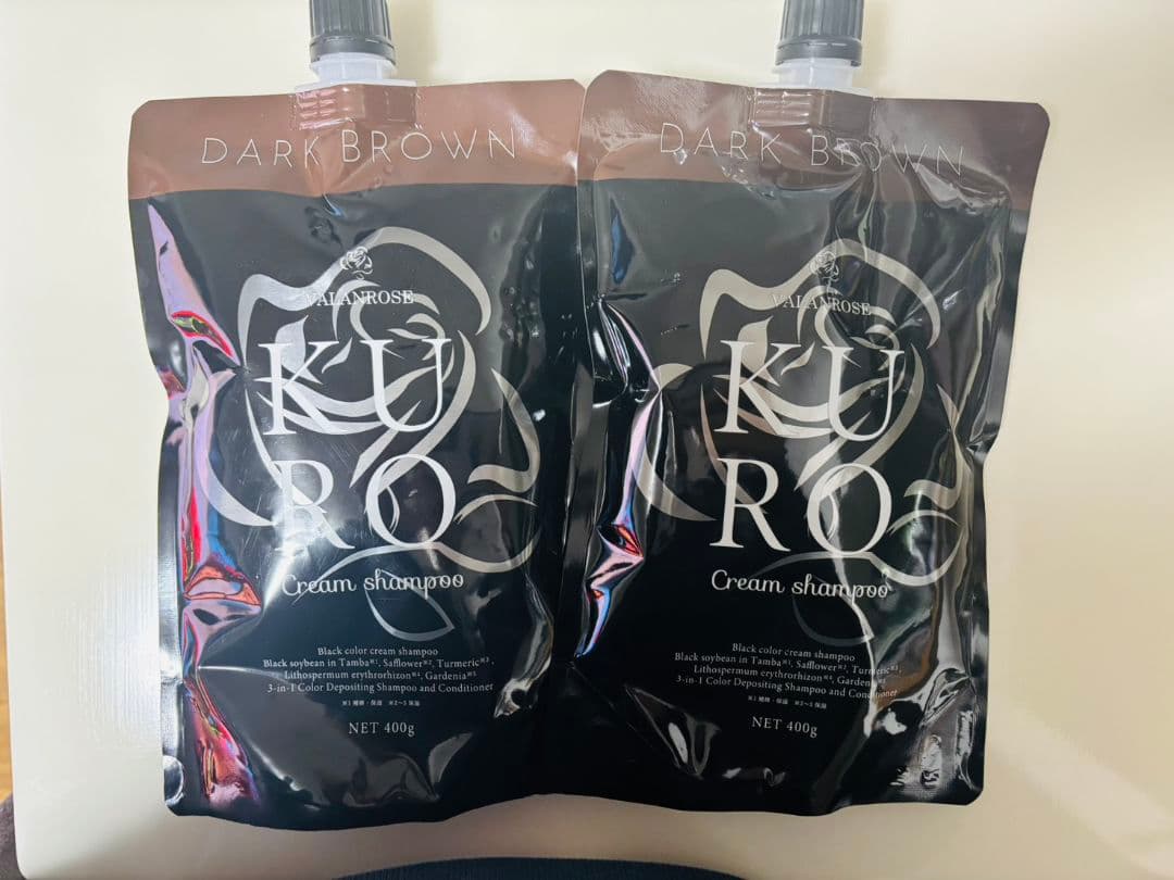 新品未使用KURO ダークブラウン クリームシャンプー 2個セット