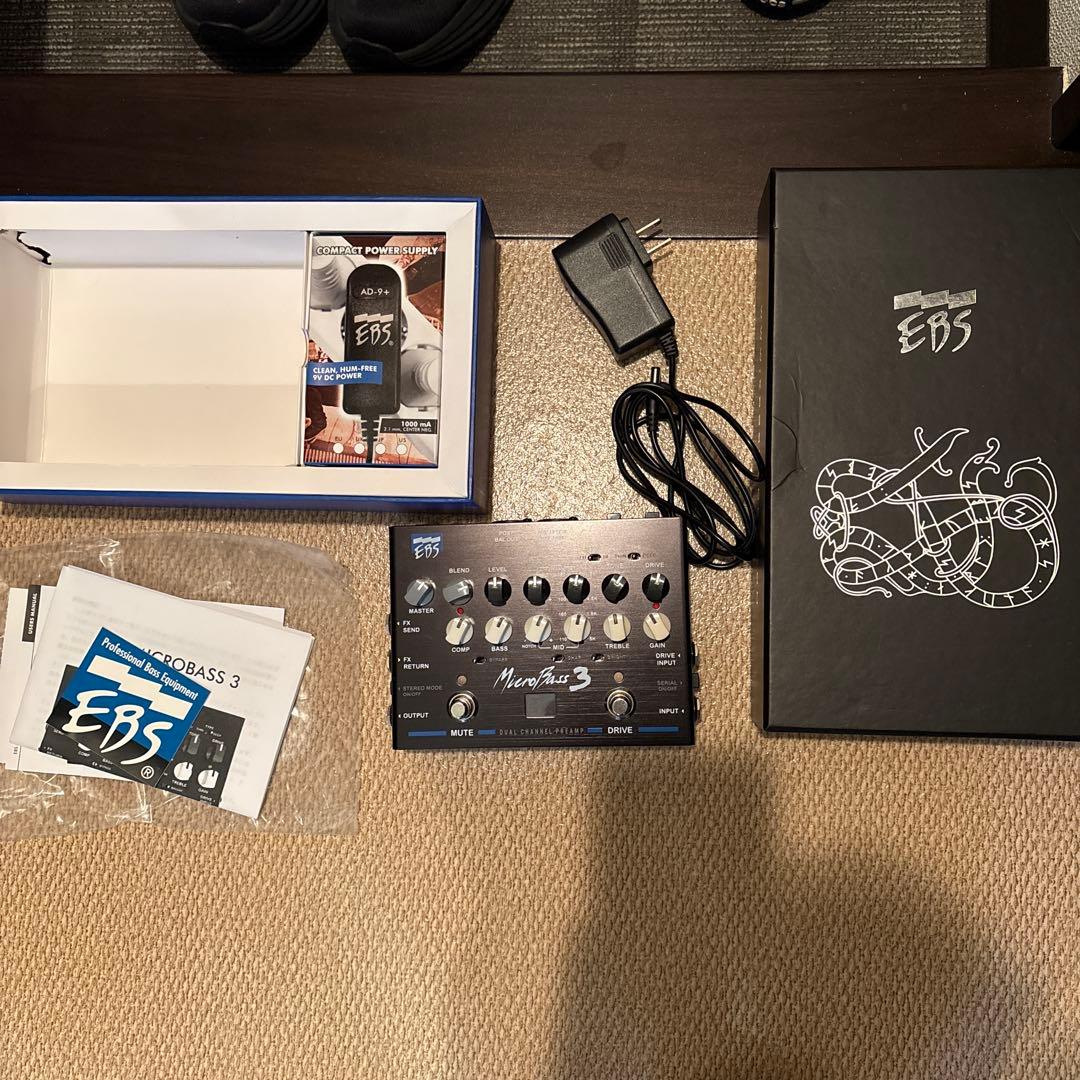 EBS MicroBass 3 デュアルチャンネルプリアンプ