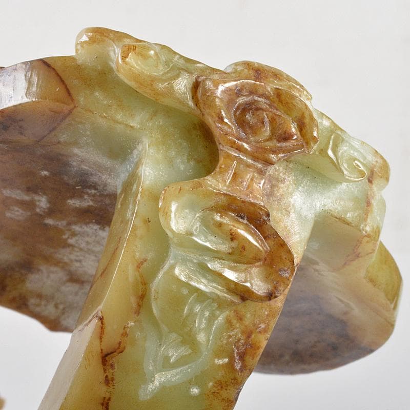 中国 玉石彫刻 人物刻 如意 D R7205 - メルカリ