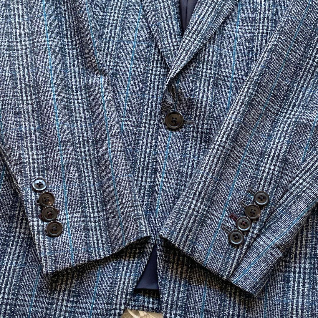 美品 ポールスミス 現行 ツイード セットアップ マルチカラー 総柄