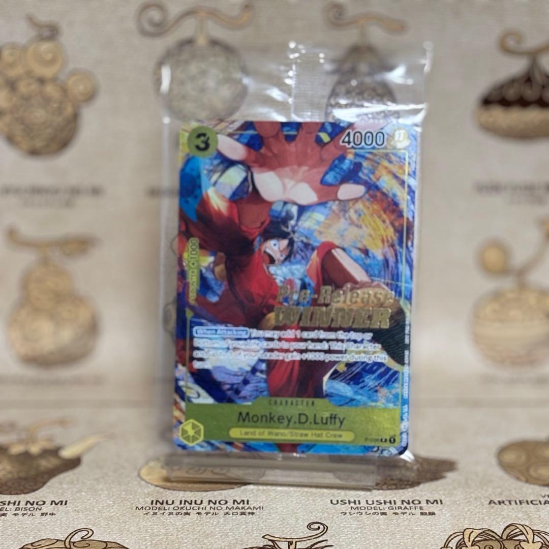 モンキー・D・ルフィ：P P-036 プレリリースwinner 海外英語版未開封