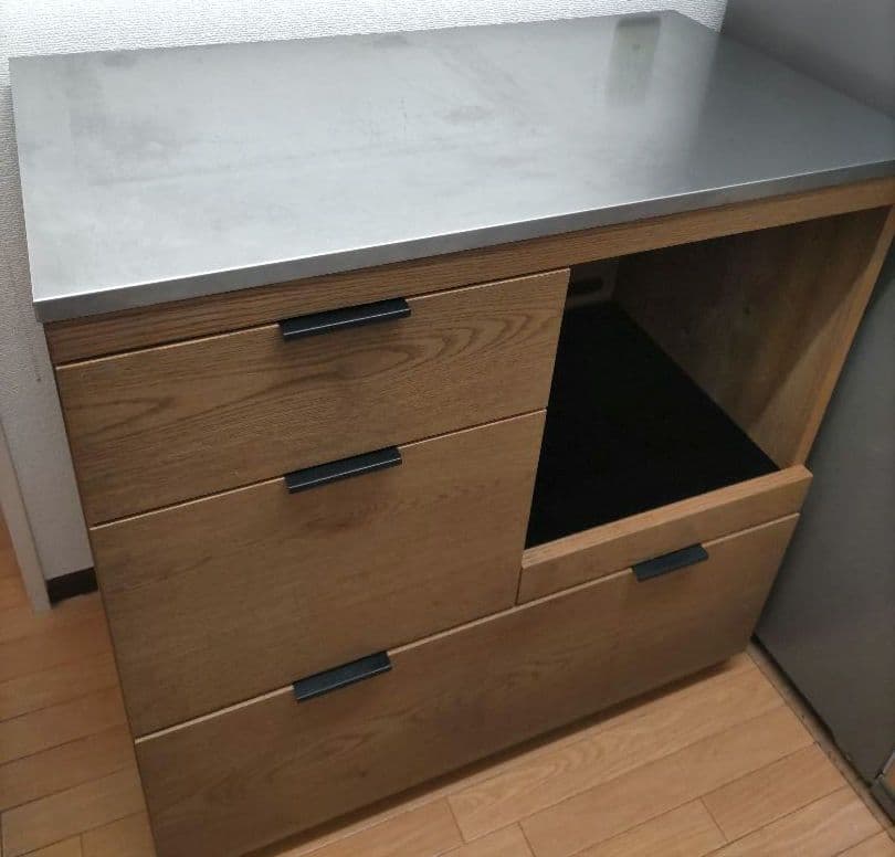 【6／20まで出品】ウニコ　木目調　食器棚　キッチンボード・キッチンカウンター