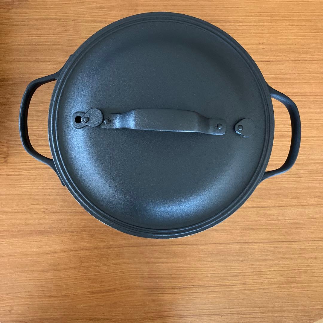 OIGEN　南部鉄器　クックトップ　丸 深形　24cm　鉄鍋