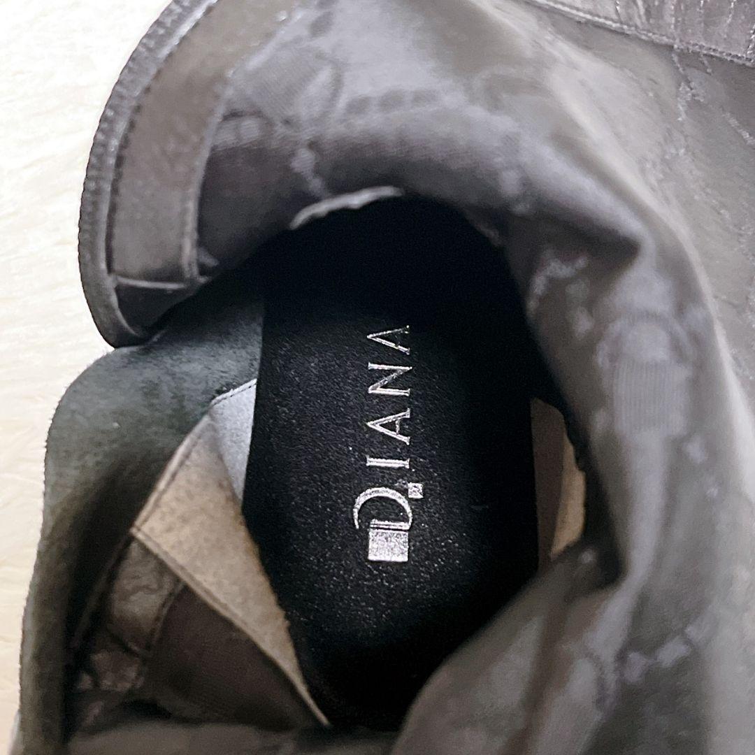 極美品】DIANA ダイアナ ロングブーツ 黒 24cm レザー 日本製 美脚