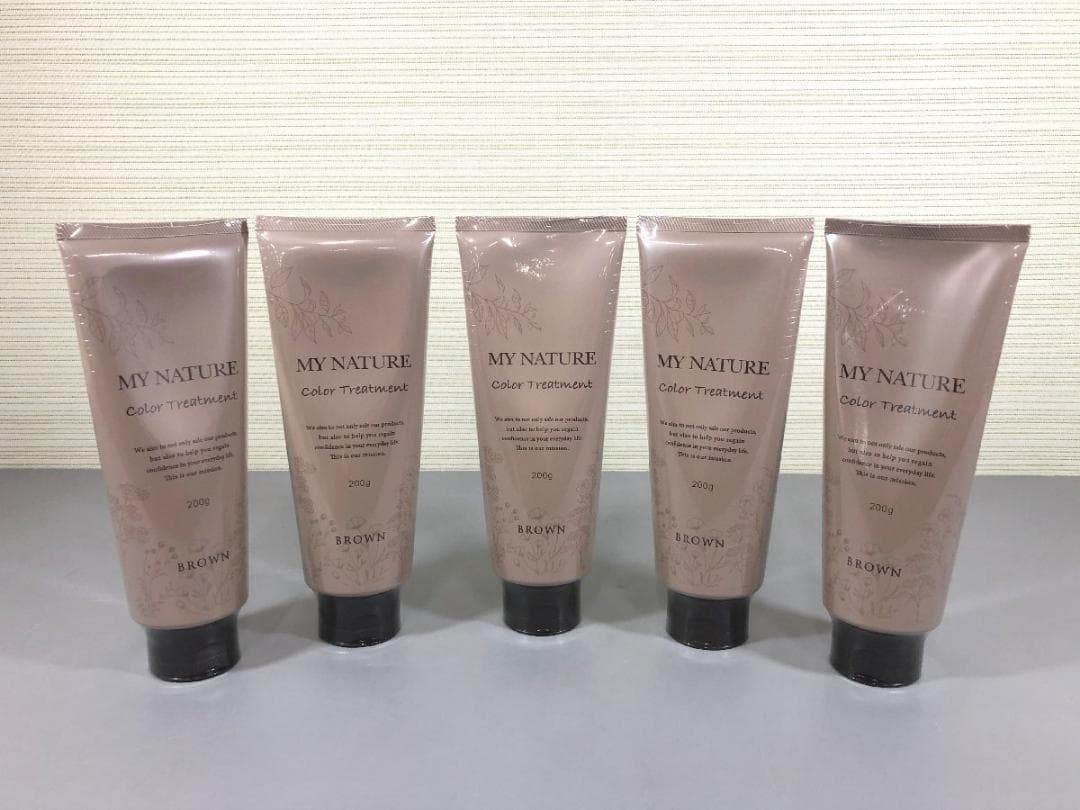【新品】 MY NATURE カラートリートメント（白髪用）ブラウン 5本セット