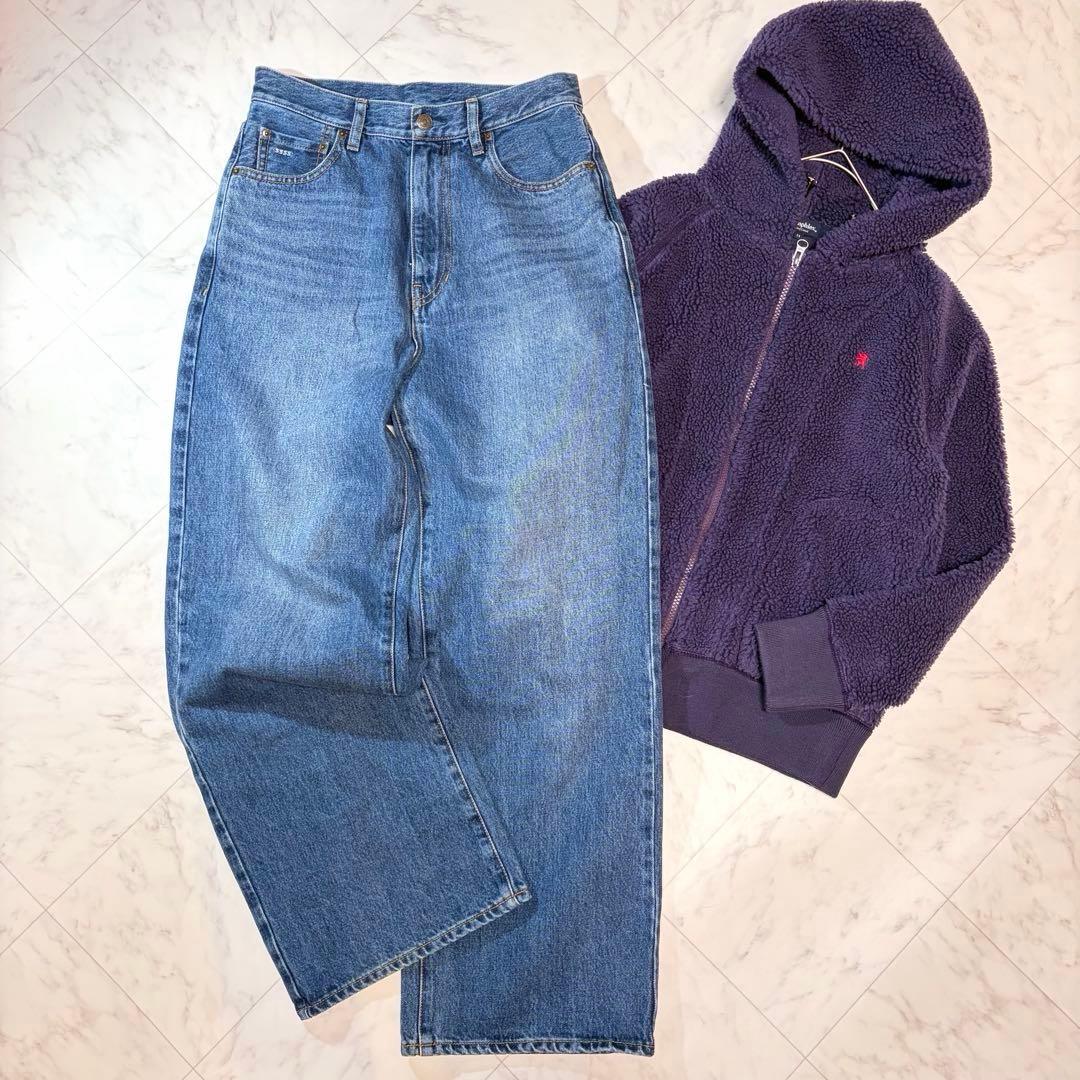 美品 スピックアンドスパン ルーズデニム 佐藤栞里 コラボ ジーンズ 36