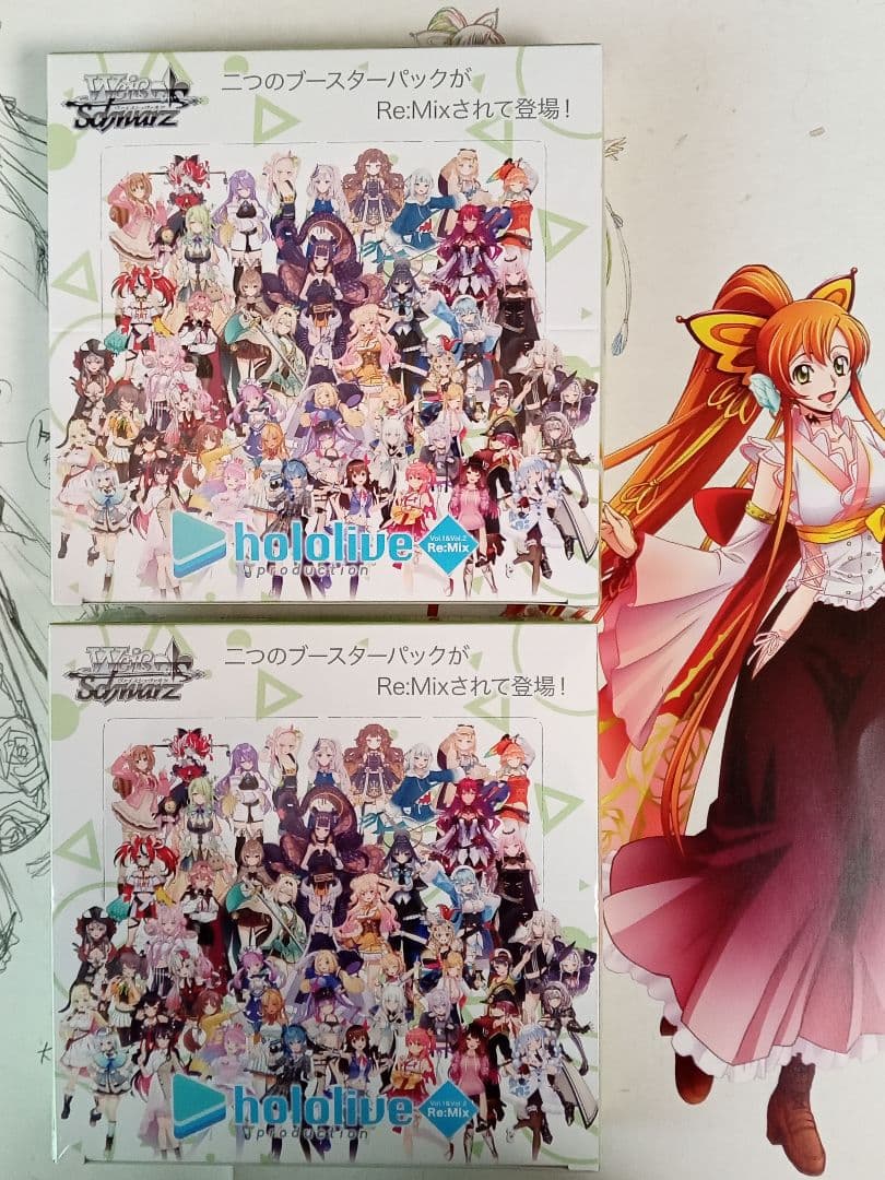 ヴァイスシュヴァルツ 二乃 8電源 デッキ スリーブ、パーツ込み