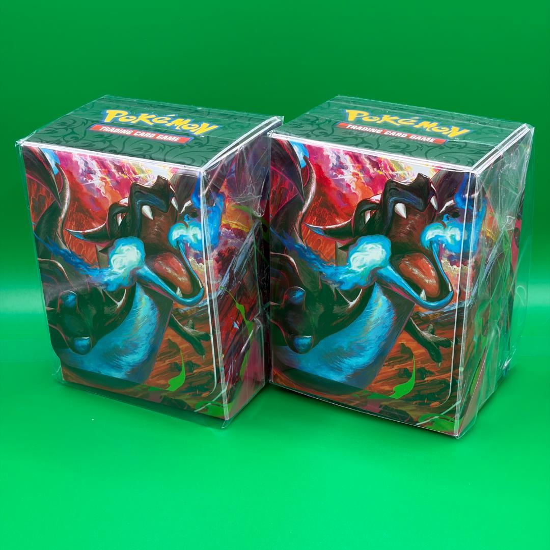 海外限定 メガリザードンX デッキケース 2コセット プレミアム