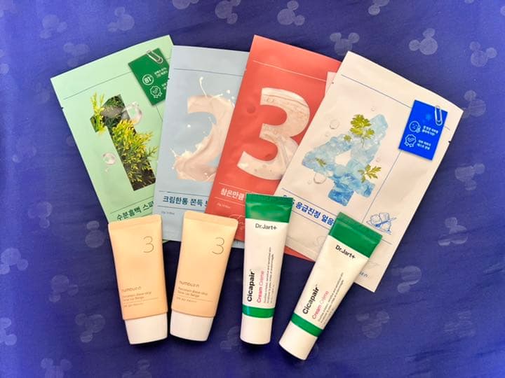 numbuzinのトーンアップクリーム、パック、Dr.Jartのシカペアクリーム