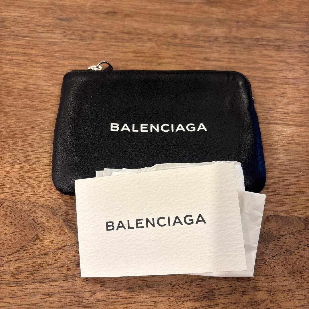 BALENCIAGA ブラックレザー ケース バレンシアガ BALENCIAGA カードケース 名刺入れ 765631 2AAXB 1000