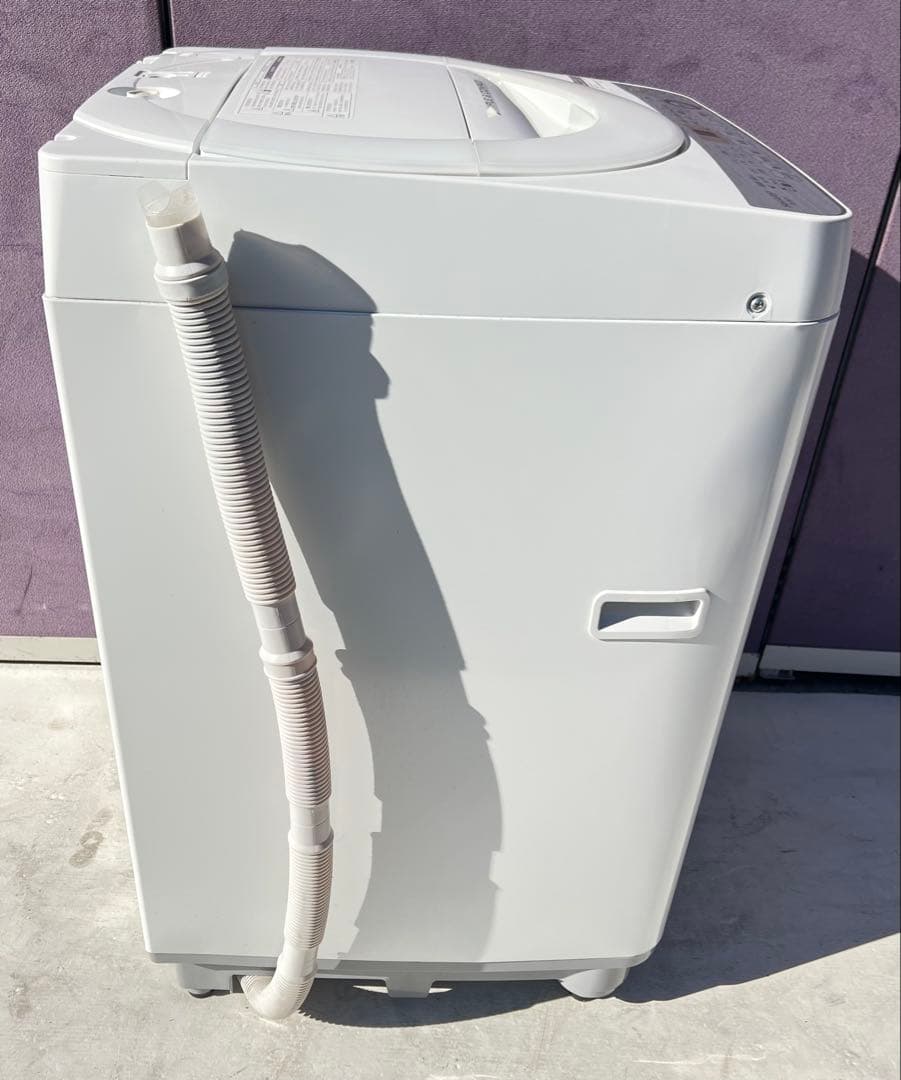 SHARP 7.0kg 縦型洗濯機 本体ES-GE7C-W 2019年