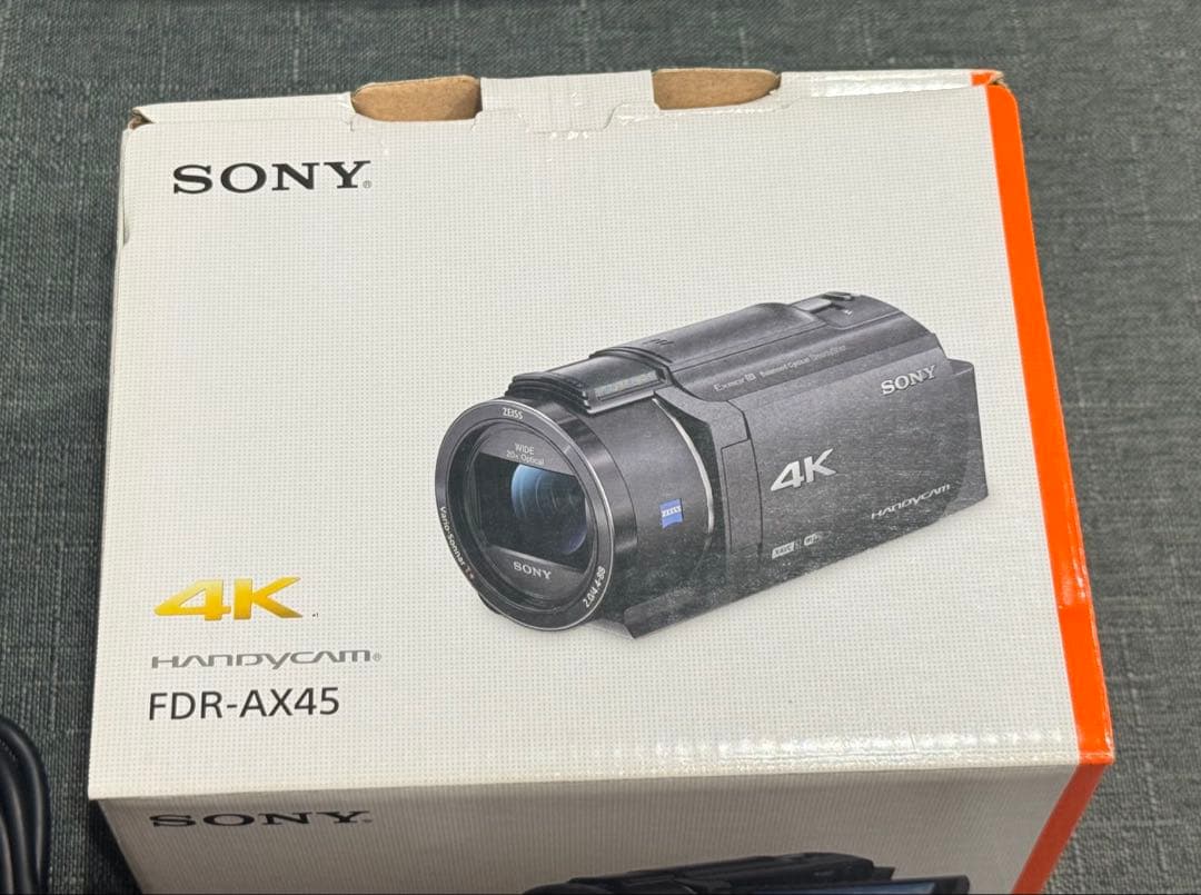 【美品】SONY 4Kビデオカメラ FDR-AX45（ブラウン）