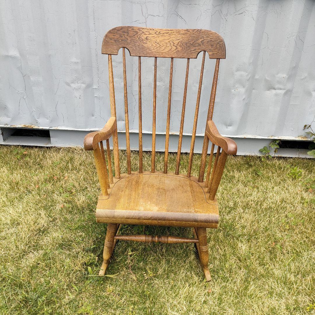 飛騨産業 ロッキングチェア キツツキマーク　アンティーク　ビンテージ　椅子