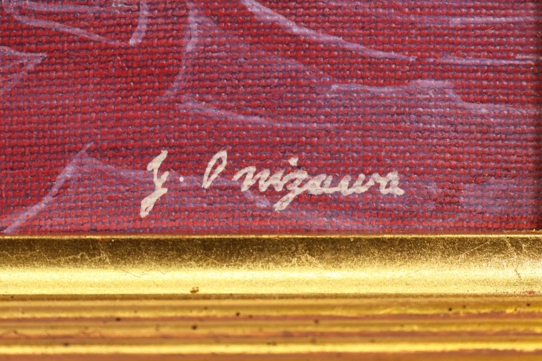 【真作】　鬼沢泰治 「 レースの裸婦 」　F20号　油彩　タトウ　BK098