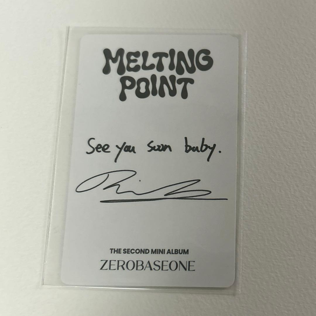 匿名配送 ZB1 ZEROBASEONE リッキー 直筆 サイン トレカ - メルカリ