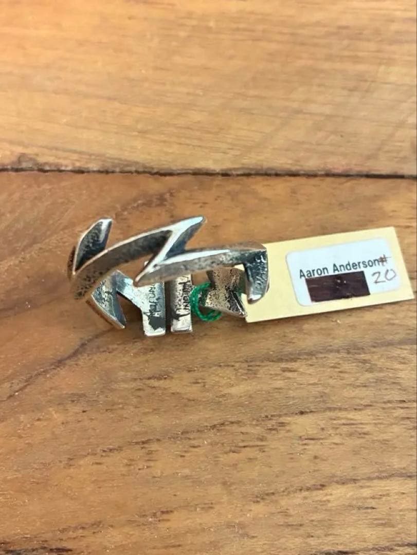 アーロンアンダーソン　ライトニング　リング　ナバホ　インディアンジュエリー20号 Aaron Anderson（アーロンアンダーソン） 】 ライトニングリング