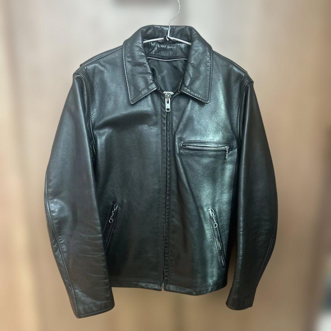 【ま】Schott ショット 643 ライダースジャケット レザー 36 SCHOTT [ショット] 643 SINGLE RIDERS-Jalana