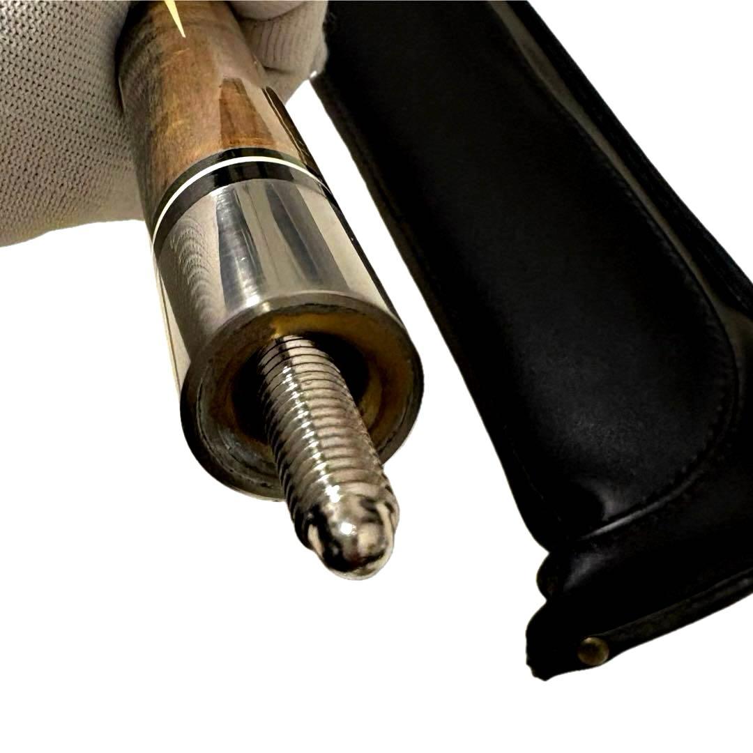 美品 J&J ビリヤード プレイキュー5剣 青系象嵌デザイン バット