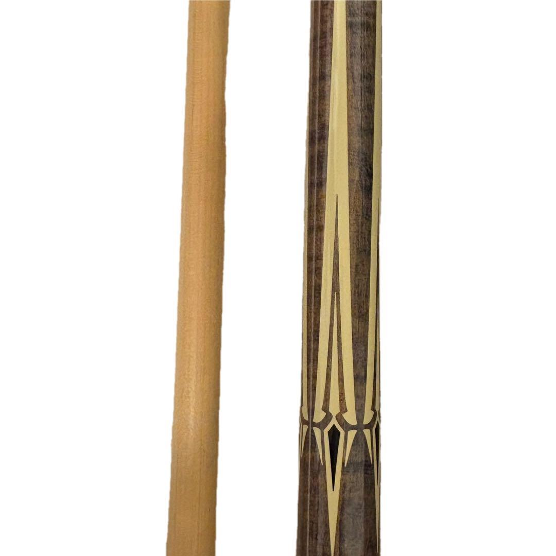 美品 J&J ビリヤード プレイキュー5剣 青系象嵌デザイン バット