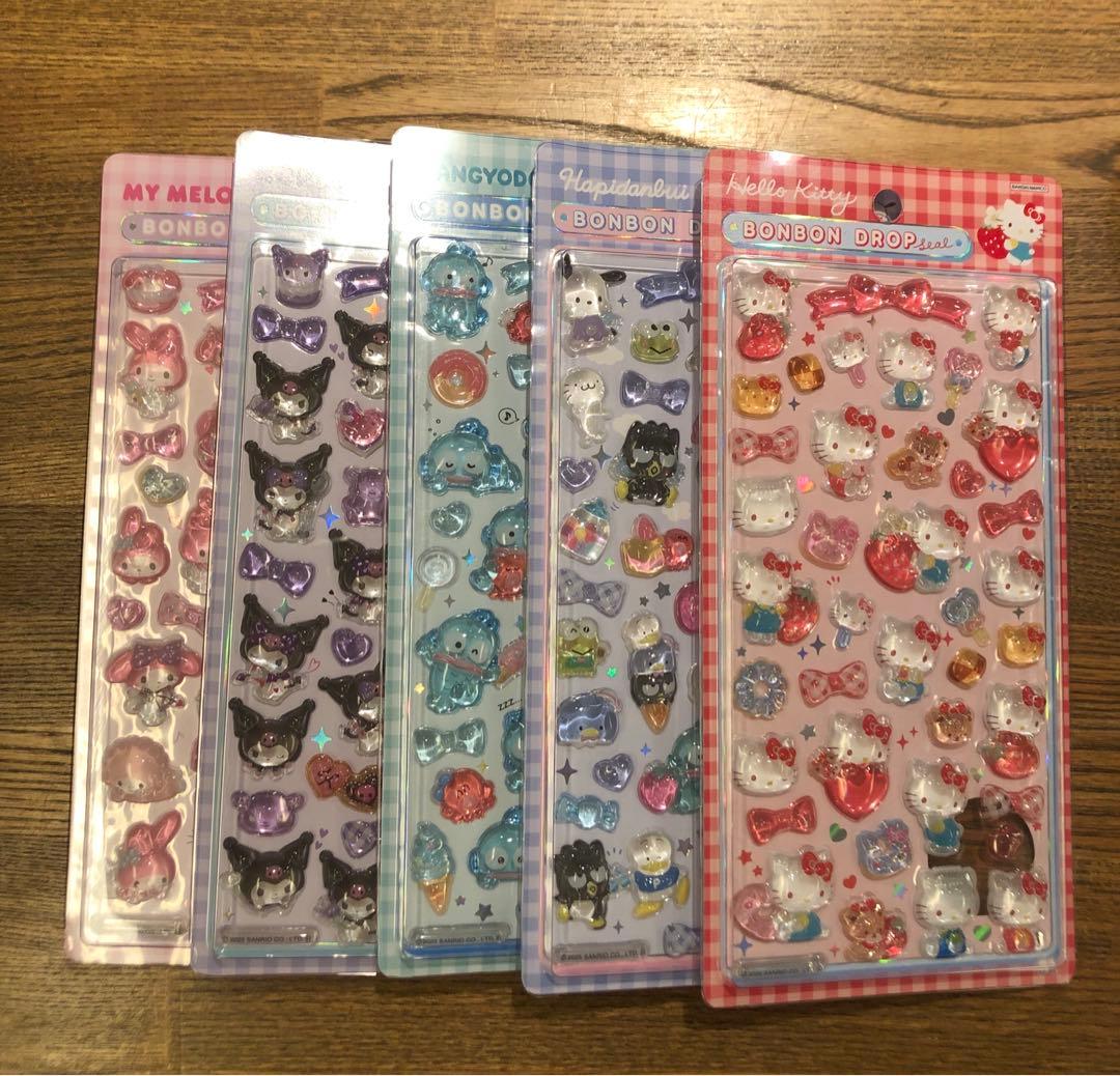 【正規品・24h以内発送】ボンボンドロップシール サンリオ 第2弾 5種類