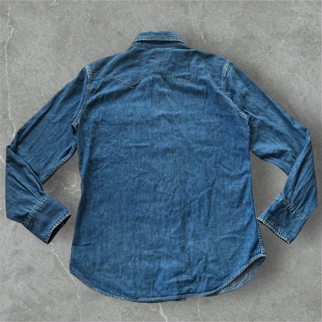 美品✨orSlow デニムシャツ ウエスタン ボタン ダンガリー - メルカリ