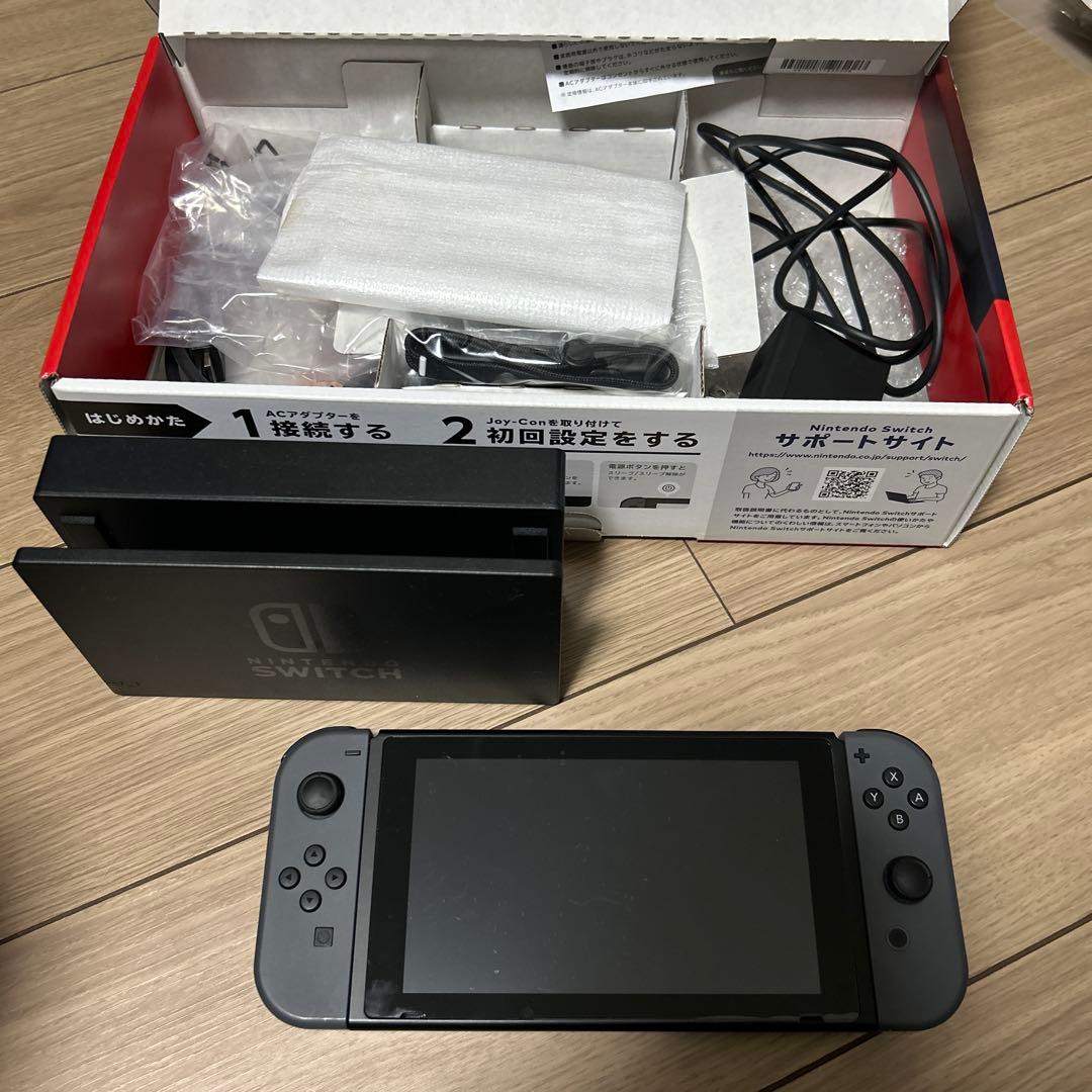 Nintendo Switch 本体 グレー　完品　状態良し　初期化済み Nintendo Switch 本体 ニンテンドースイッチ グレー 初期化済み HAD-S