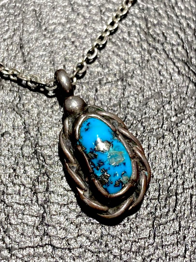 希少石!!　一点物・作家物ターコイズヴィンテージSIlver925ネックレス