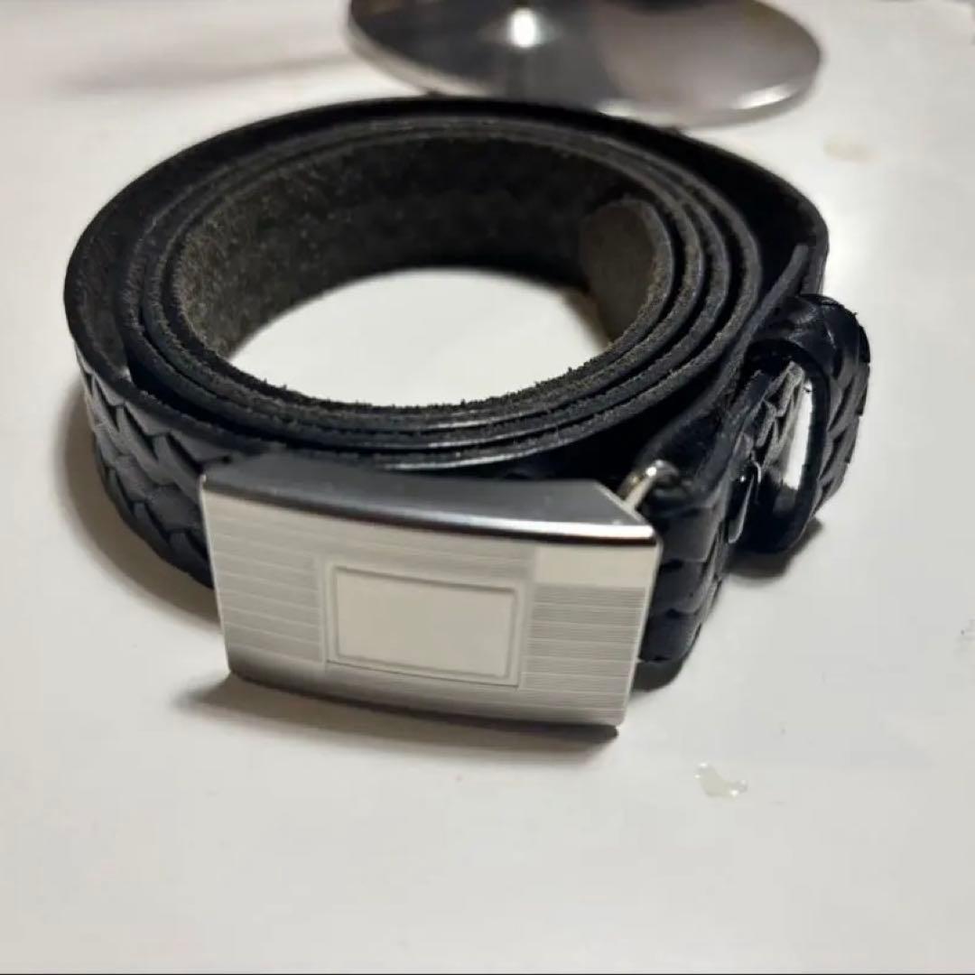 T.T タイガタカハシBasketweave Pattern Belt