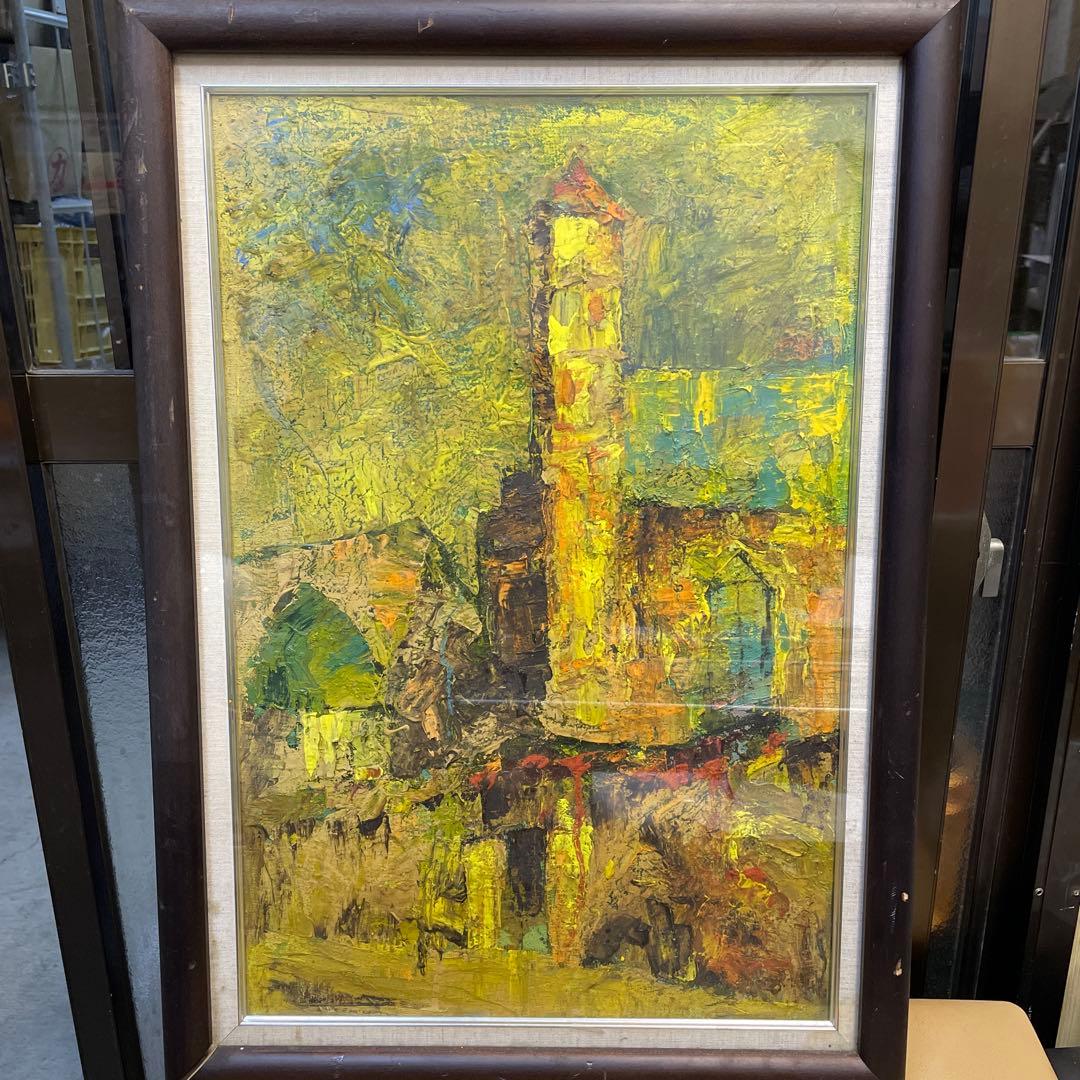 抽象的な風景の油彩画 QW4453