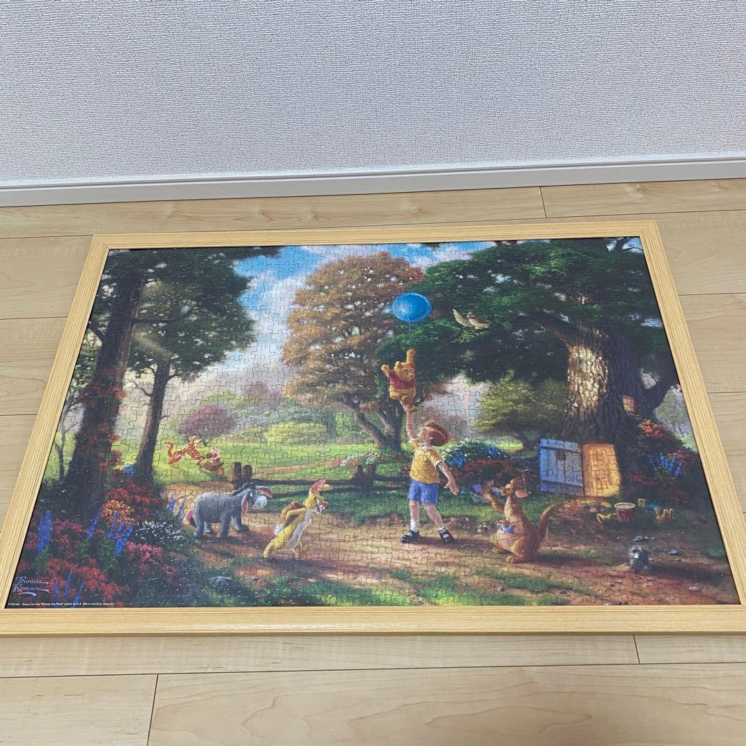 プーさん 1000ピースパズル 完成品 額縁入り - メルカリ