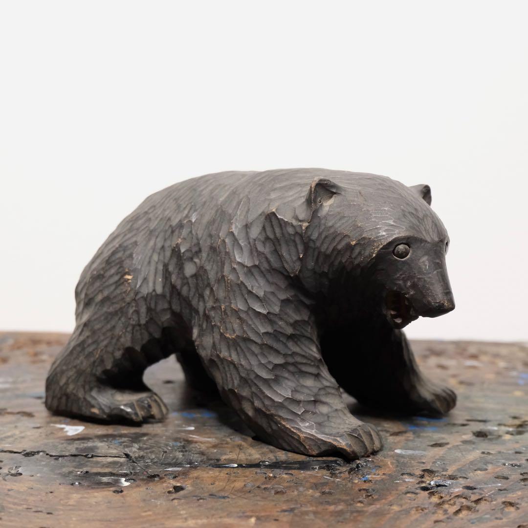 専用 戦前 北海道民藝 木彫り熊 アイヌ オブジェ 骨董 アンティーク