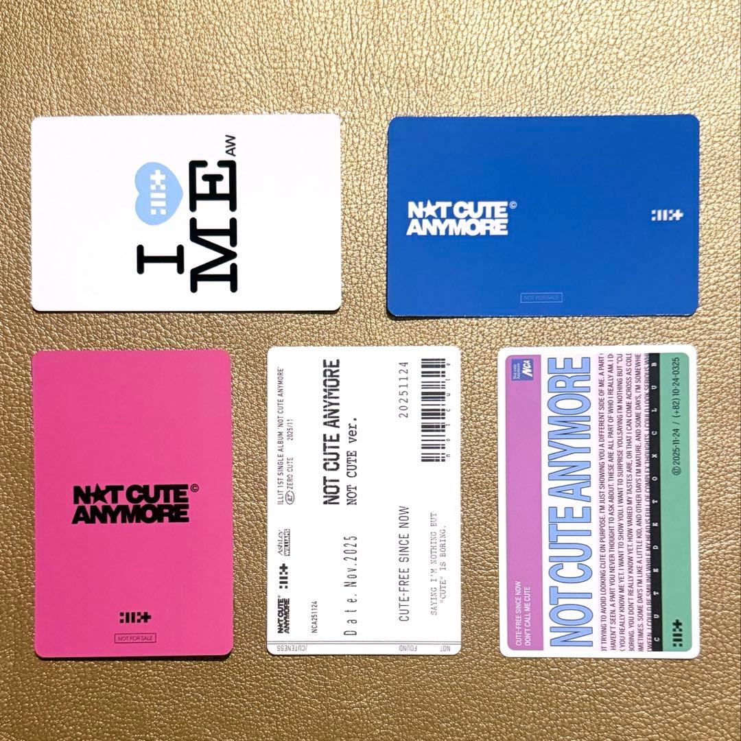 ILLIT ユナ モカ イロハ NOT CUTE ANYMORE トレカ 5枚 - メルカリ