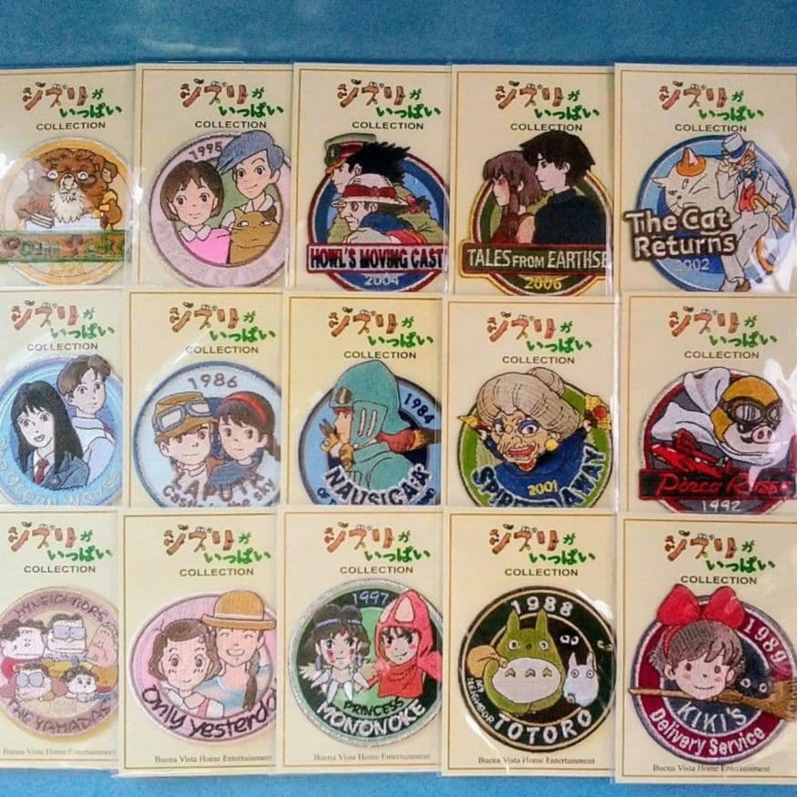 コンプ！ ジブリ ワッペン 希少 紅の豚 魔女の宅急便 千と千尋の神隠し