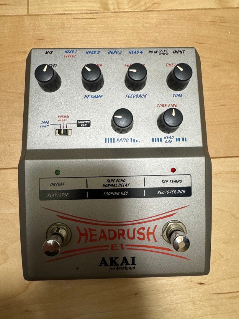 Akai headrush E1 ディレイ