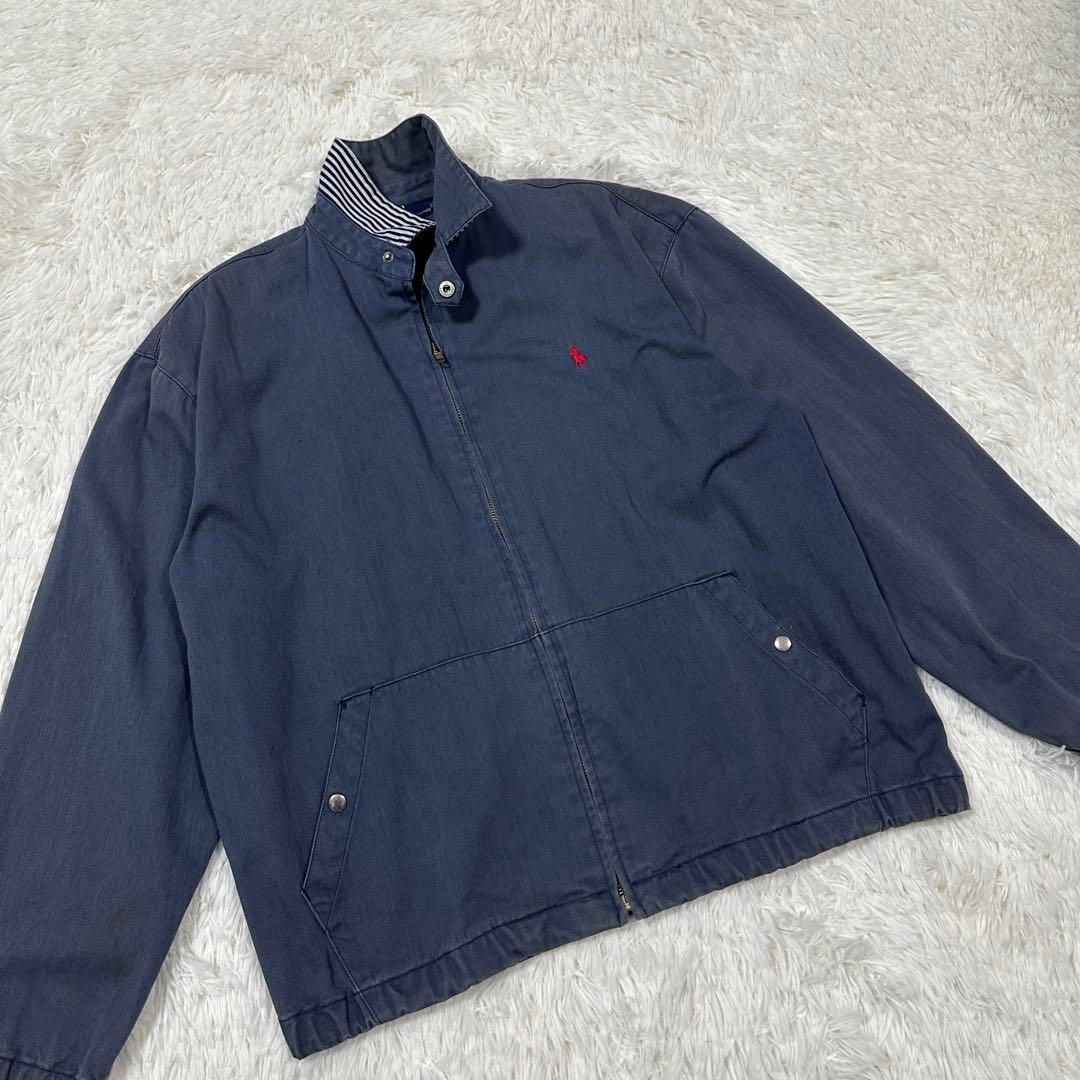 希少✨80s ラルフローレン スイングトップ 三角タグ フェード チンスト