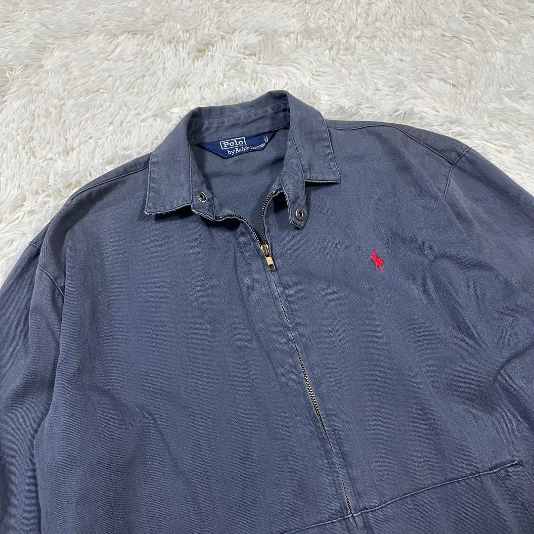 希少✨80s ラルフローレン スイングトップ 三角タグ フェード チンスト