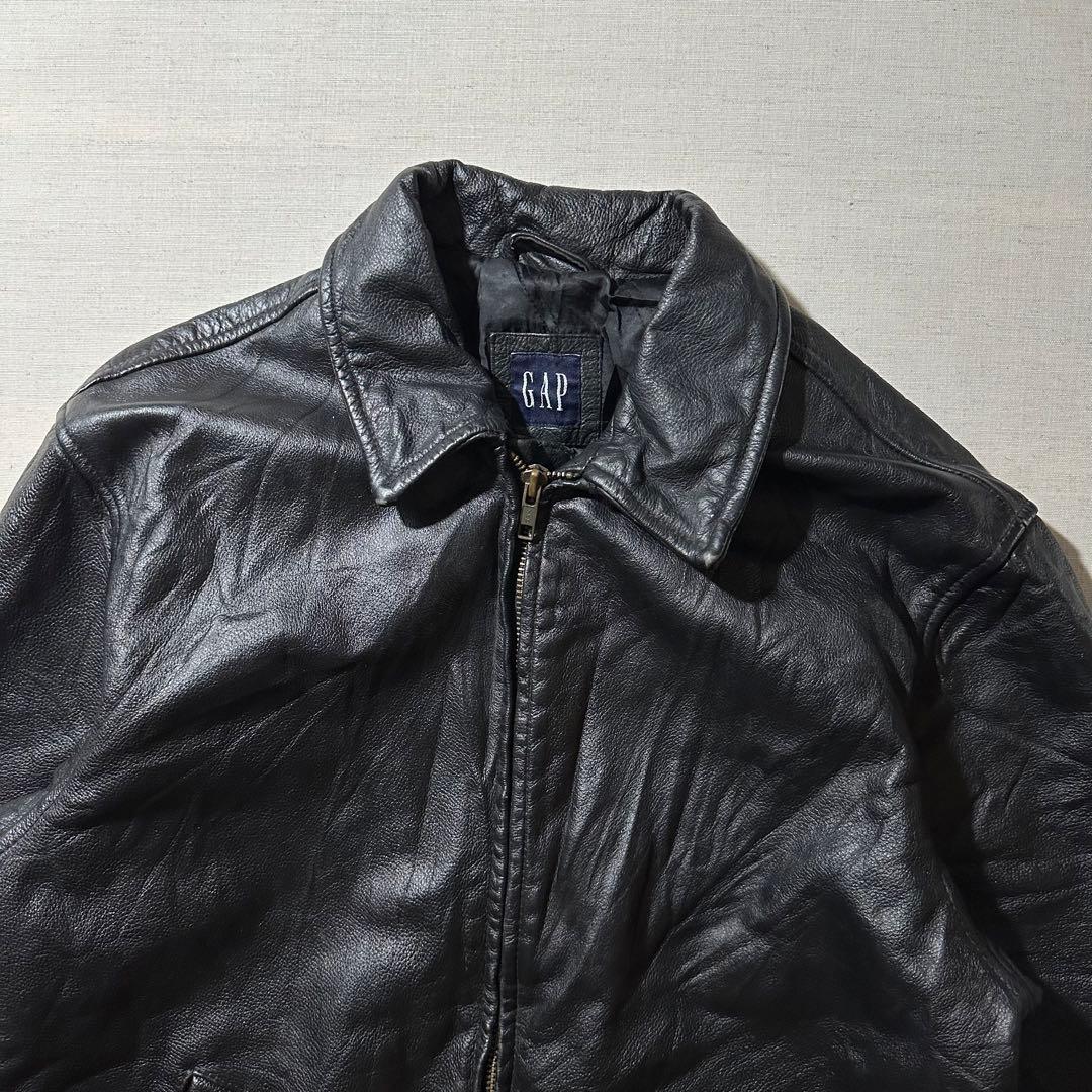 00s OLD GAP ギャップ 井口理着用 レザージャケット 本革 牛革 XL