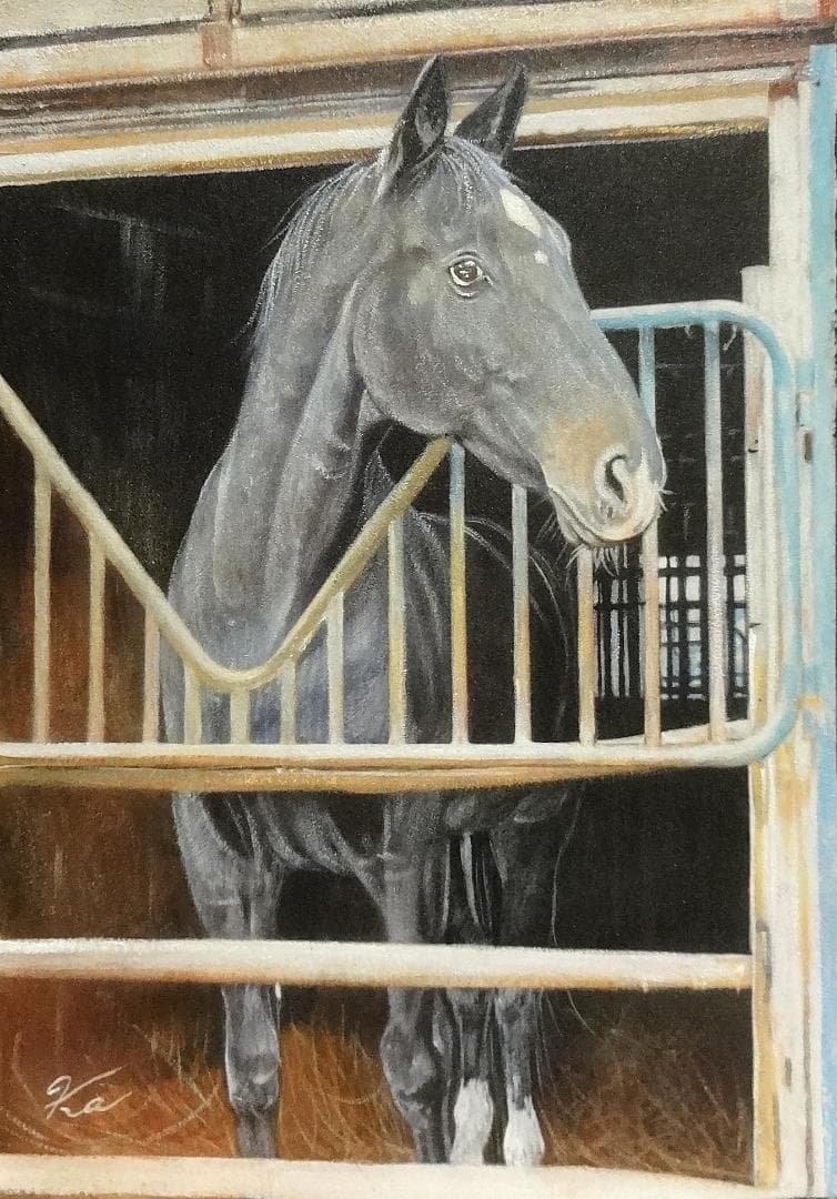 上鈴木正一 油彩画 B4『優しい顔』2/15(日)午前10時までの掲載です!!