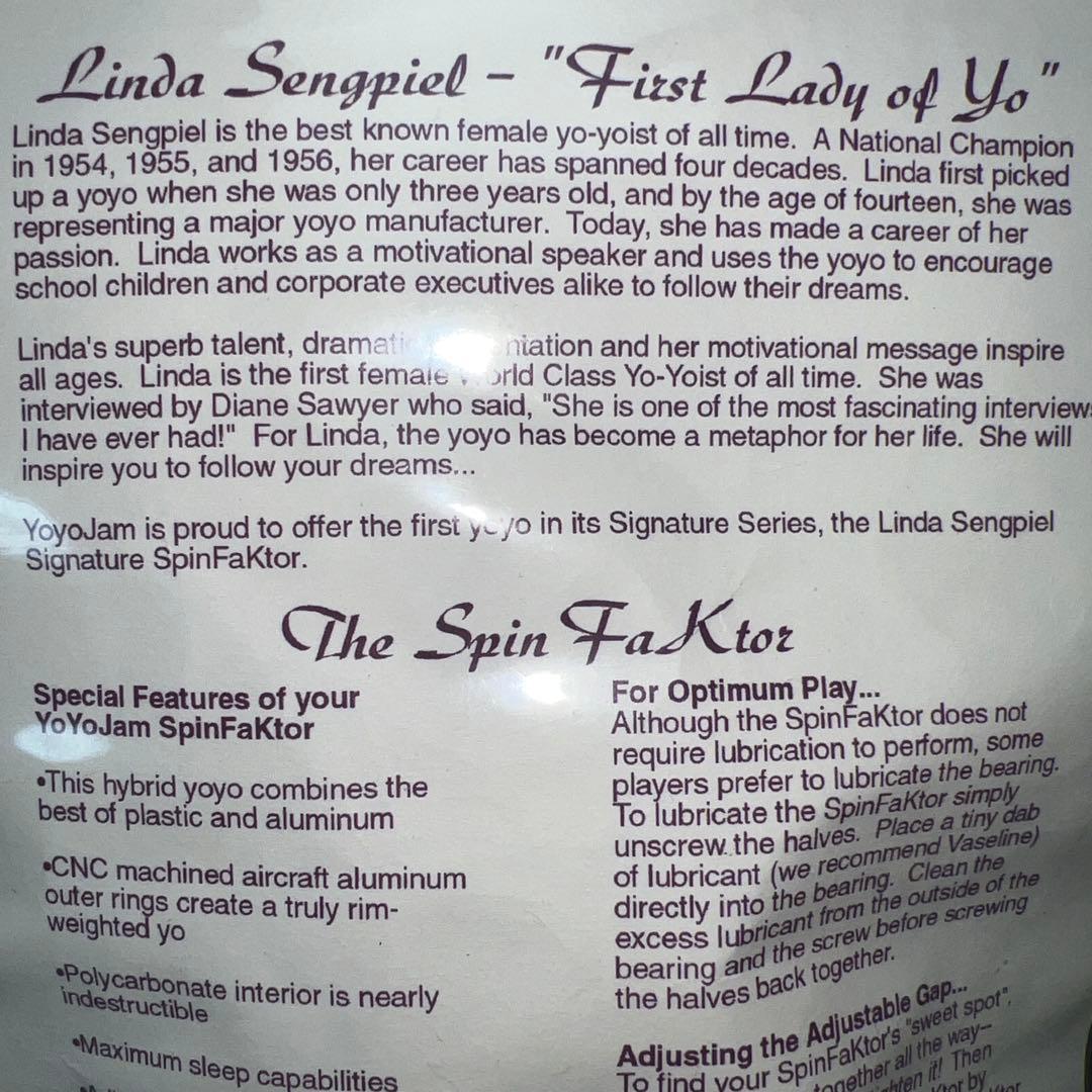 リンダファクター 刻印版 スピンファクター SpinFaktor yoyojam - メルカリ