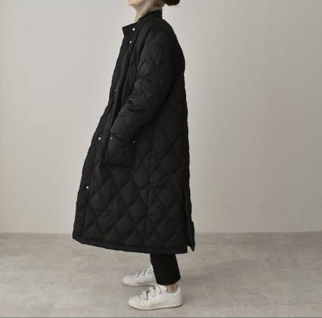 【美品】Lavish Gate キルティング ロングダウンコート　ブラック