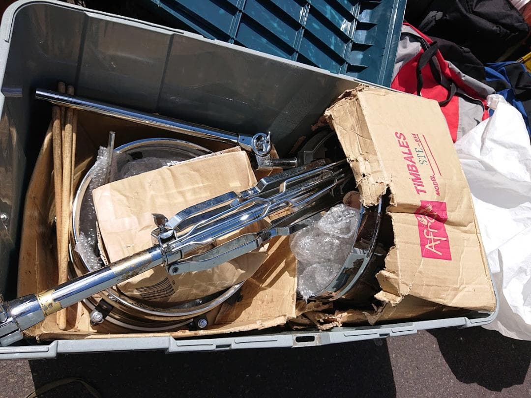 ラテンパーカッション AFRO ティンバレス 14”15”スタンド付 - メルカリ