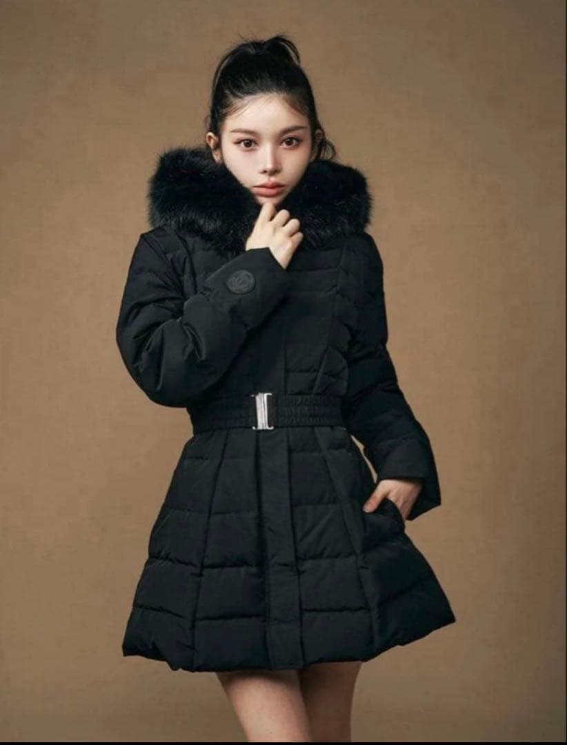 Darich ダーリッチ レディミディダウンコート ブラック S 美シルエット